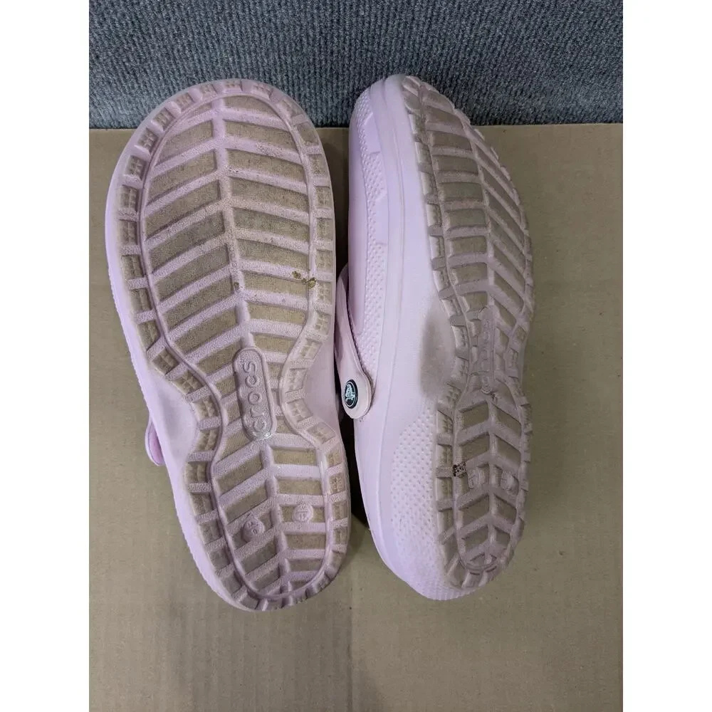 Crocs Classic Fur Lined Unisex Comfort Clog Size 9M/11W Slip On Shoes Strap